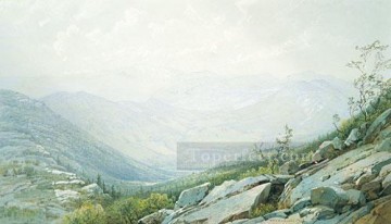 風景 Painting - ワシントン山脈の風景 ウィリアム・トロスト・リチャーズ